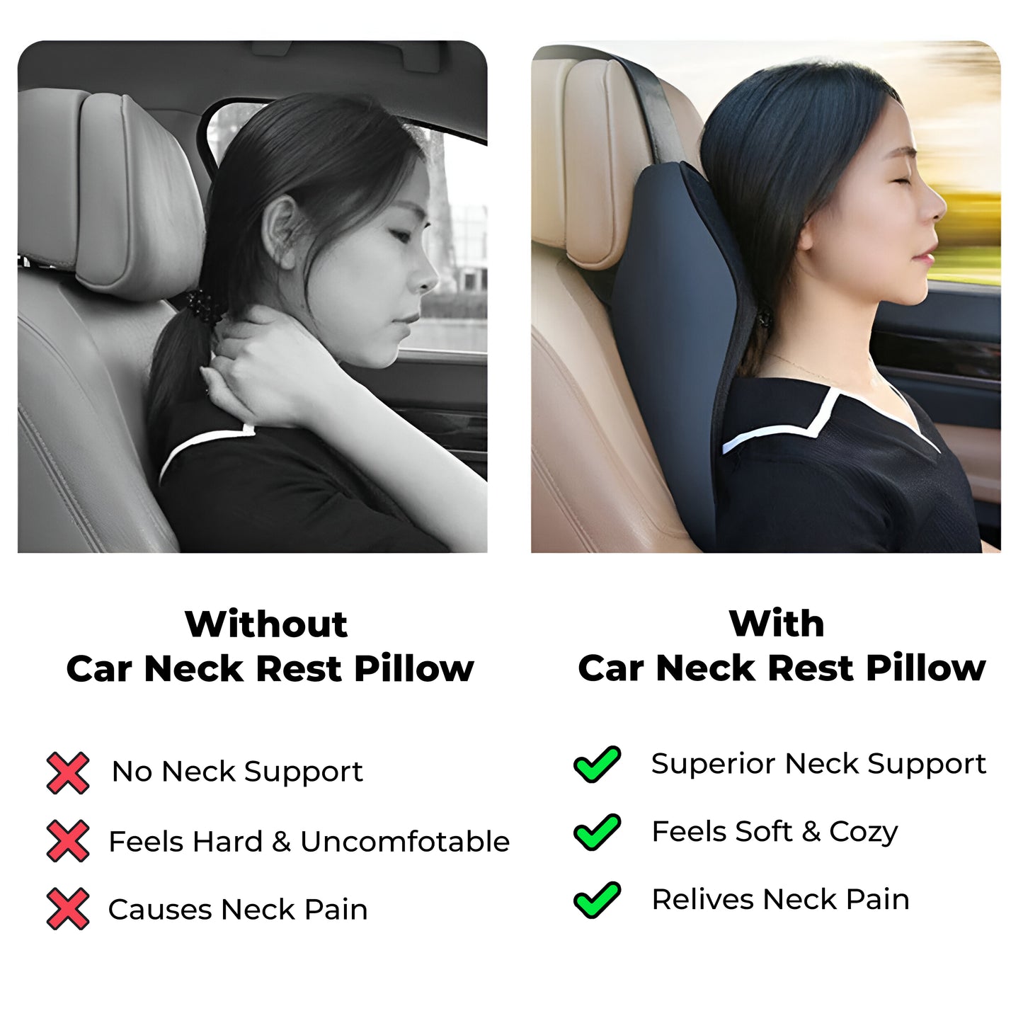 Premium Car Neck Rest Pillow (1 piece)
